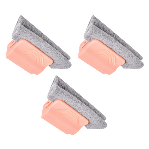 Efficient Window Track Cleaning Tool Grooves Cleaner For-Pink
