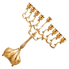 Chanoeka 9 takkaarsenhouders Vakantiedecors Elegant Joods-goud