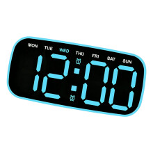 Digital Alarm Clock for Bedroom Electric Desk-2817 black shell