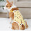 Couches en coton robustes pour chiens en-S poisson jaune 6