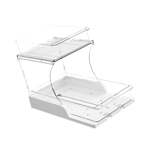 Practical 2 Layer Rotating Spice Organizers Multipurpose-White