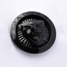 BLACK 85MM JAGUAR GRILL BADGE X-TYPE XJ XF XK X351 X358 F-TYPE F PACE