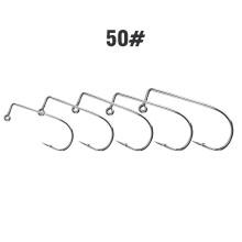Anzóis para pesca em água salgada, design exclusivo para movimento natural da isca, aço carbono de alta resistência resistente à corrosão,