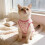 Habillement sans manche de chats de chien d'usage-L. fleur rose 7