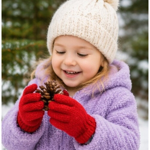 (Red) Handy Toddler Magic Gloves 1