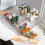Sturdy Rotating Condiment Holder Great For Storing-White 7