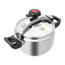 (7L, 24cm) Stainless Steel Pressure Cooker 60Kpa Fast Cooking for Family Safe Durable & Multi-Stove Compatible