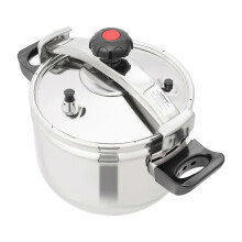 (22L, 34cm) Stainless Steel Pressure Cooker 60Kpa Fast Cooking for Family Safe Durable & Multi-Stove Compatible
