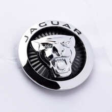 BLACK SILVER 85MM JAGUAR GRILL BADGE X-TYPE XJ XF XK X351 X358 F-TYPE F PACE