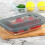 Rectangular Glass Baking Dish with Lids – Fridge-to-Oven, Lasagna & Leftovers, Gray 3