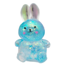 Zacht PVC Axolotl Capybara Knijpspeeltje Glitter Kleurrijk-J