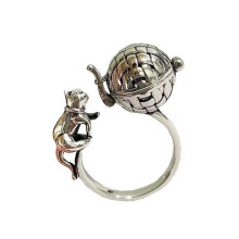 Cute Cats Shape Geometric Opening Jewelry Delicate-silver