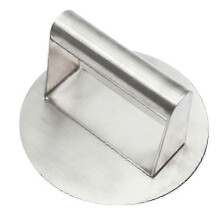 Stainless Steel Burger Press, Round Burger Smasher, Professional Griddle Accessories Kit, Grill Press XKS