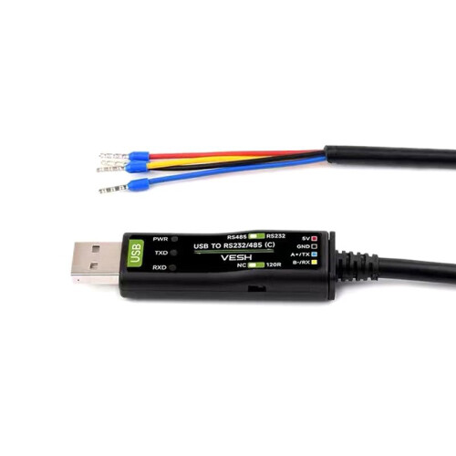 USB to RS232/485 4pin Serial Cable Onboard Power Signal Indicator FT232RNL Multi Systems Support