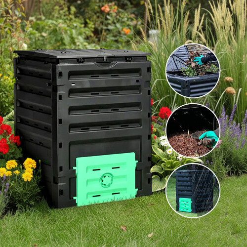Garden Sanctuary 450L Garden Plastic Compost Bin Composters