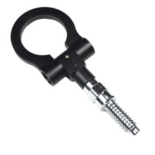 Car Front Bumper Tow Hook Traction Hook for E30.E34.E36.E39.E46 European Car Screw 9.5x1.6cm Black
