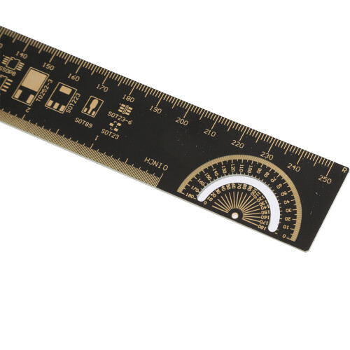 Electronics Engineers PCB Ruler 10 inch 25cm Multi-Functional Durable Design