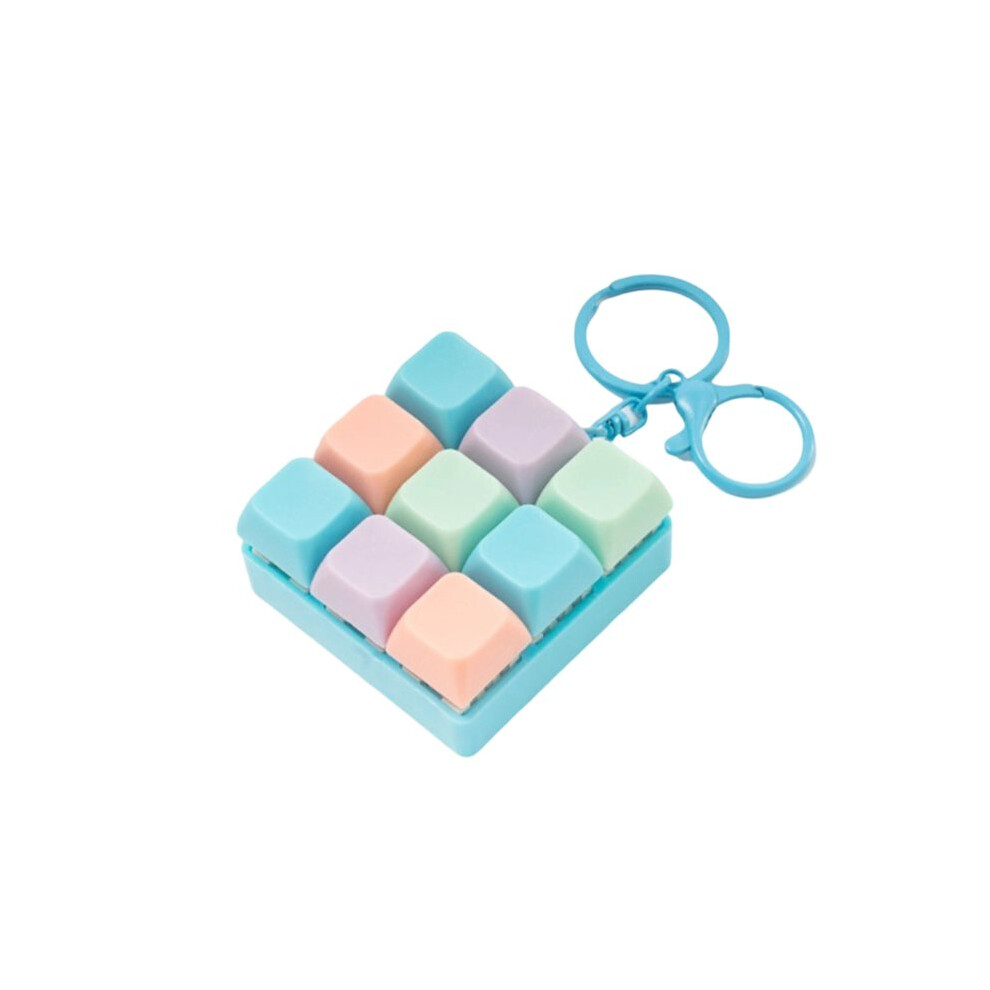 Brecantia Fidget Decompression Keyboard Toy 9-Key Anti Stress Finger Keyboard Game Keychain Portable Anxiety Relief Fingertip Toys