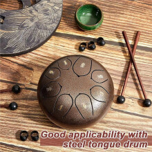 4 Pcs Steel Tongue Drum Mallets 8 Inch Glockenspiel Sticks Drum Stick Mallet and 8 Finger Sleeves, Knocking Finger Picks