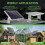 8 Pcs Solar Panel Tilt Mount Brackets, Adjustable Angle Solar Panel Rack Mount for Rv, Roof, Boat 6
