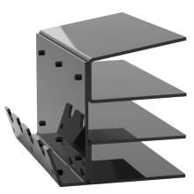Toetsenbord Muis Bureau Organizer Acryl 3-Laags Standaard Frame Plank Toetsenbord Opbergtool voor Studeerkamer Zwart
