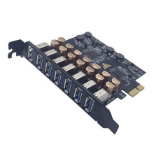 USB 3.0 PCI-E Expansion Card 7 USB 3.0 External Hub Adapter PCI-E Extender PCI Express Card for Desktop PC