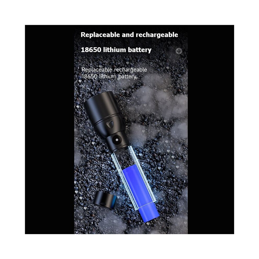 2 Pack Flashlight High Lumens Rechargeable Bright Flash Light,Zoomable Pocket Led Flashlights For Home Emergency Camping 6031945996831