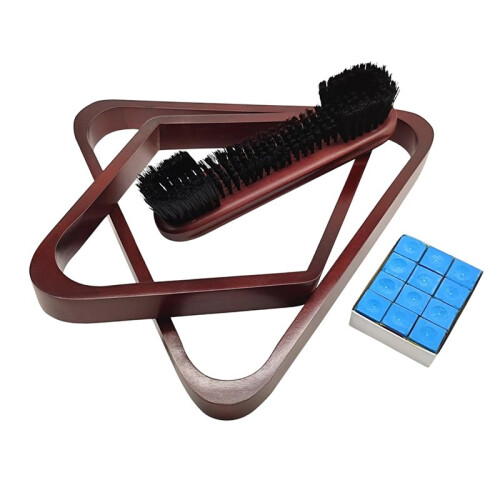 Solid Wood Pool  Triangle Rack, Pool Table  Holder Positioning Rack,2-1/4" Pool  Rack 1