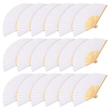 18PCS Paper Hand Fans, 8.3 Inch Foldable Bamboo Folding Fans Handheld Fan for Wedding Favors,Baby Shower, Summer Cooling