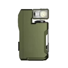 Zaklamp 400 Lumen, Oplaadbare -Zaklamp met Dubbele Lichtbron, Type-C, Draagbare Zaklamp voor Buitenactiviteiten Zoals Kamperen en Wandelen A