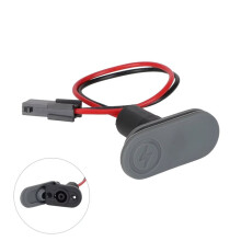 Scooter Charging Port with Silicone Cover for 6 Electric Scooter Charging Cable Port Replacement Parts