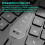 Ergonomic Wireless Keyboard with Wrist Rest BT Dual Mode Wireless Rechargeable Split Keyboard for PC Windows 7/8/10 4