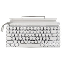 83 Keys Gaming Keyboards Retro Typewriter Keyboard Wireless Keyboard USB Mechanical Punk Keycaps for PC, B