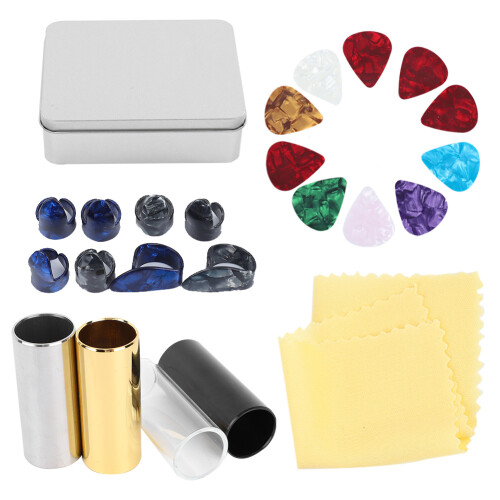 Guitar Kit: 10 Picks, 4 Sliders, 8 Finger Cots 1