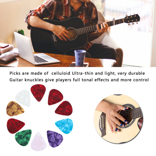 Guitar Kit: 10 Picks, 4 Sliders, 8 Finger Cots 2
