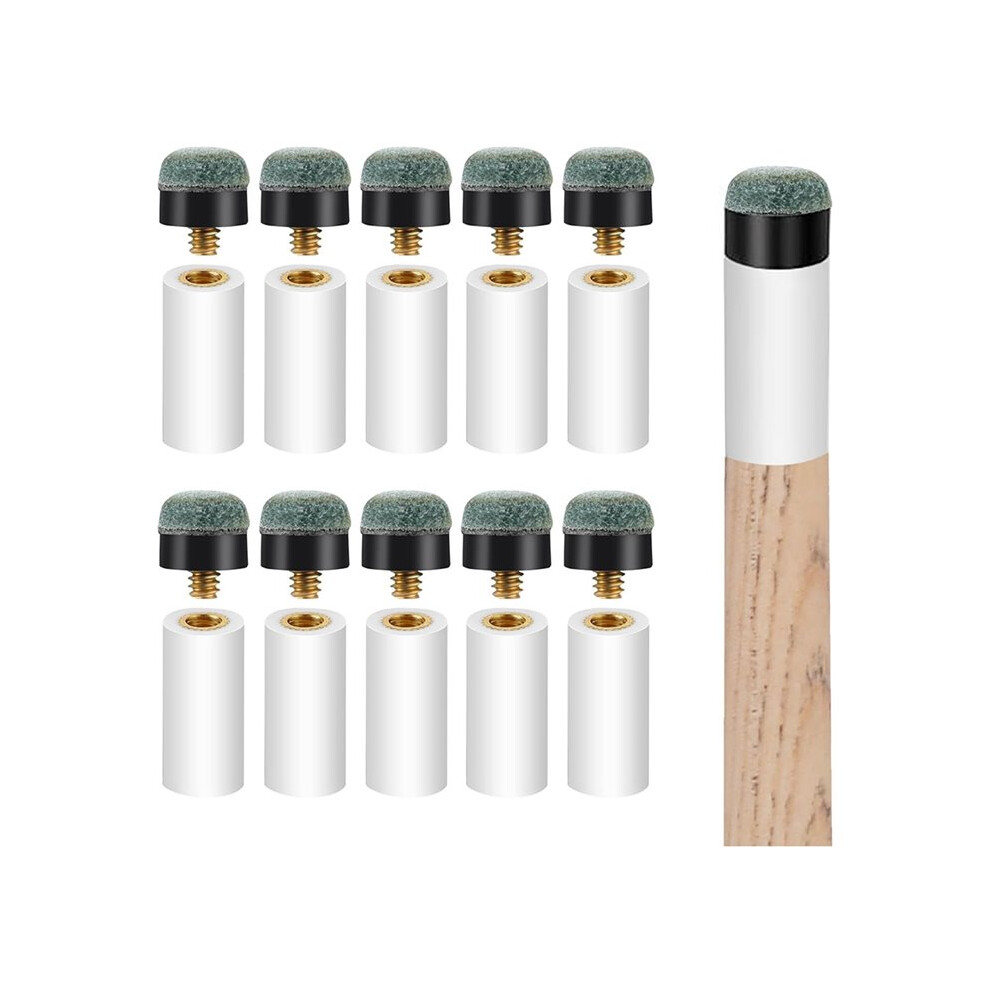 Photos - Other Inventory 20 Sets Billiard Cues Tips Replacement Kit with Pool Cue Stick Ferrules, Screw Pool Cue Tips Pool Stick Tips, 12mm