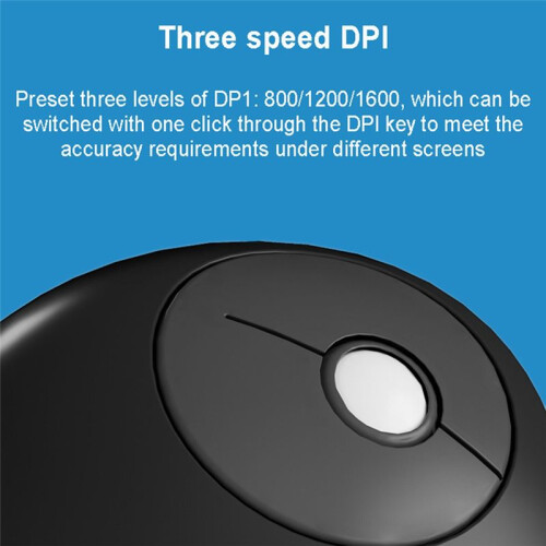 Ergonomic Small Mouse Rechargeable Dual-Mode Silent Wireless Mouse DPI Adjustable Office Mice for  PC Phone B 1