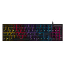 K74 Wired Gaming Keyboard LED Backlit Light Keyboard 104 Keys Full Size Multimedia Keys for PC Laptop Desktop