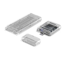 Afneembare M.2 NVMe SSD-Behuizing M.2 Naar Type-C USB3.2 Externe Adapter NVME SSD-Behuizing Doos Laptopaccessoires Transparant