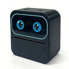 Imprimante Thermique Intelligente à Commande Vocale (IA) pour le Coloriage, le Dessin et L'Éducation - Portable - USB - WiFi - - Noir