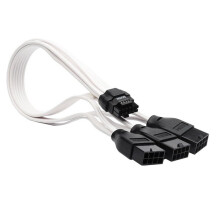 PCIE5.0 PSU Card Extension Cable 16Pin(12+4)Pin to 3x8Pin 600W GPU Module Adapter Cable 16AWG Silicone