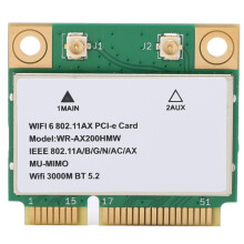 AX200HMW 6 Card Band 802.11 A/B/G/N/AC/AX Half PCI-E Card Network Adapter BT5.2 for PC, Laptops for Windows10 11