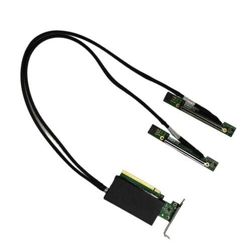 PCIE5.0 GPU  Card Server Cable PCIE5.0 16X to 2 MCIO Server GEN5 Data Cable PCIE5.0 Adapter Backplane B 1