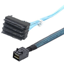 SAS HD 12G SFF8643 do 4 Złączy Kablowych SAS 29-Pinowych SFF8482 z 15-Pinowym Kontrolerem Power High-Speed