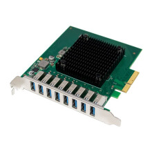 PCIe X4 FL1100 8 Port USB3.2 Gen1 TYPE-A Expansion Card USB 3.0 5Gbps HUB Adapter Supports Hardware-Based LPM