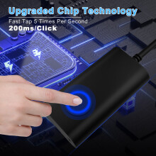 2 in 1 USB Mouse Jiggler Undetectable Mouse Mover Automatic Computer Mouse Mover Jiggler Keeps Computer Awake Mouse