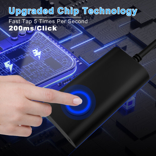 2 in 1 USB Mouse Jiggler Undetectable Mouse Mover Automatic Computer Mouse Mover Jiggler Keeps Computer Awake Mouse