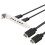 USB 3.2 KEY-A to Dual Type-C Female TYPE-E Baffle Cable Double Chassis PCI Front Data Adapter Cable High-Speed 10GB 1