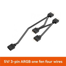 ARGB 4P-3PIN 1 Female to 4 Male Addressable RGB Synchronised Extension Cable