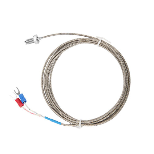 2M Length M6 BSW Screw K-Type Thermocouple Cable